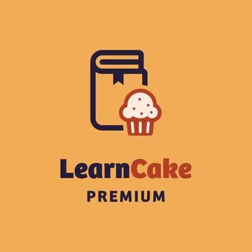 Learn Cake Logo Stock Illustration