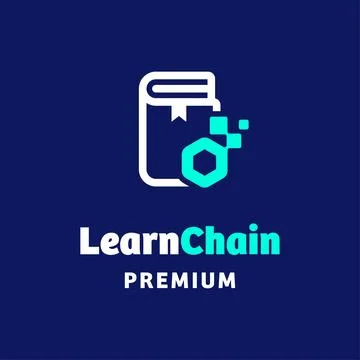 Learn Chain Logo Illustrazione stock