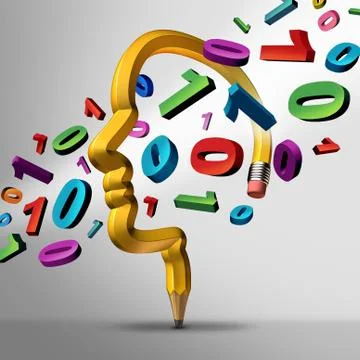 Learn To Code Illustrazione stock