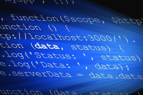 Learn to code or to become a web developer Foto stock