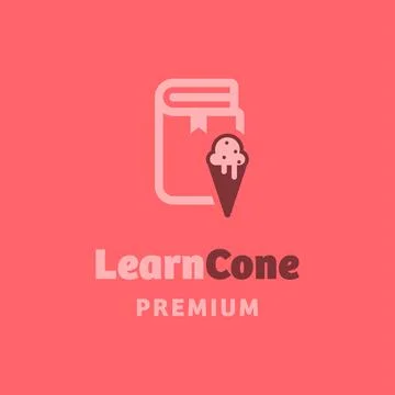 Learn Cone Logo Stock Illustration