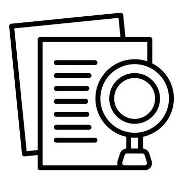 Learn data icon outline vector. Study case Stockillustratie