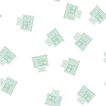 Learn english glyph seamless pattern 스톡 일러스트