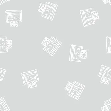 Learn english line seamless pattern 스톡 일러스트