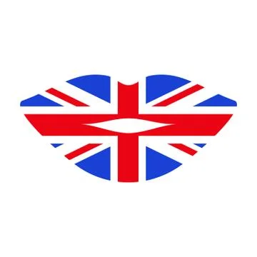 Learn english lips Stock Illustration