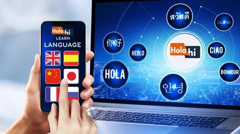 Learn Foreign Language Stock Illustration