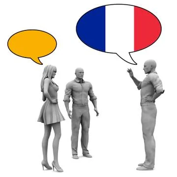 Learn French Stock Illustration