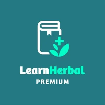 Learn Herbal Logo Stock Illustration