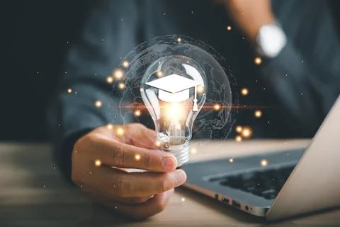 Learn how an e-learning graduate degree can spark study knowledge and postg.. 写真素材