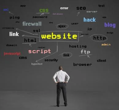 Learn how to make websites イラスト素材