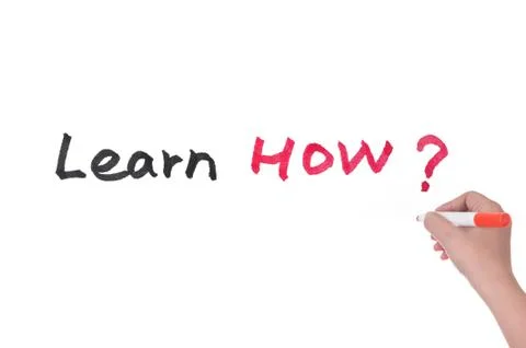 Learn how words Stock Illustration