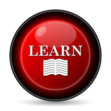  learn icon. internet button on white background.. Stock Illustration