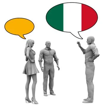 Learn Italian Stock Illustration