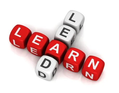 Learn lead cubes concept illustration Stock Illustration