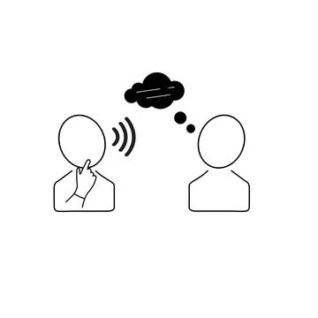 Learn to listen Stock Illustration