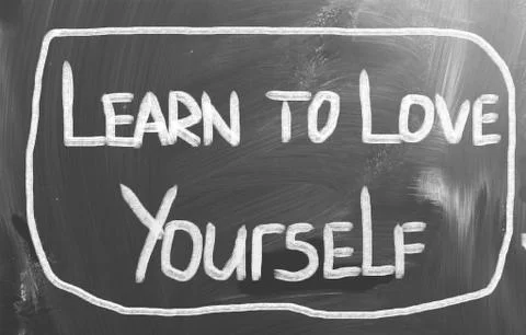 Learn to love yourself concept Stock Illustration