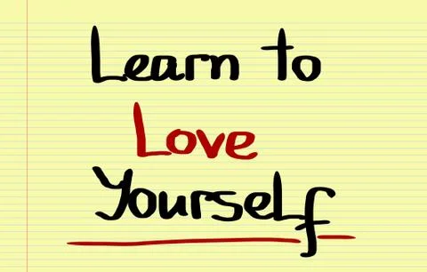 Learn To Love Yourself Concept Stock Illustration