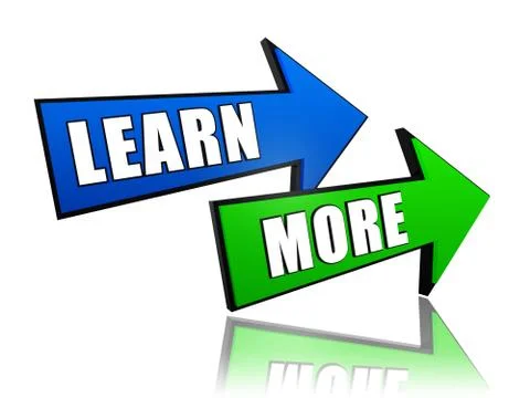 Learn more in arrows Stock Illustration