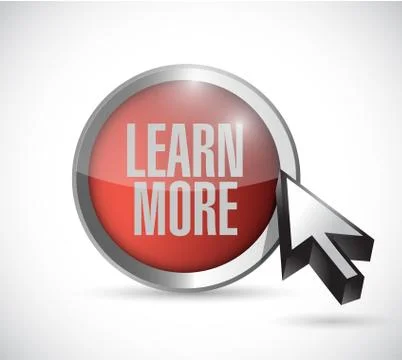 Learn more button and cursor. illustration design Stock Illustration
