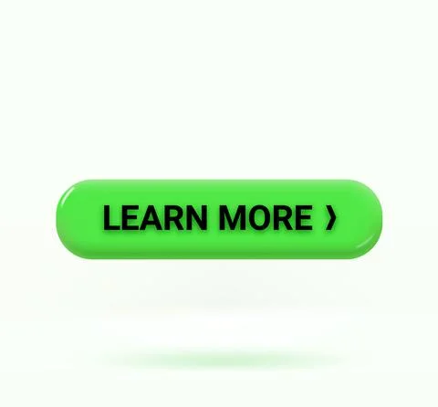 Learn more button isolated on white background. 3d vector illustration 스톡 일러스트
