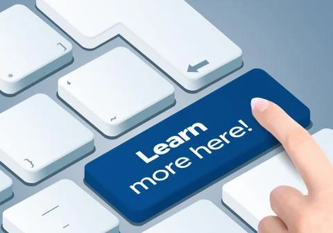 Learn more here - Keyboard with 3D Concept illustration Stock Illustration