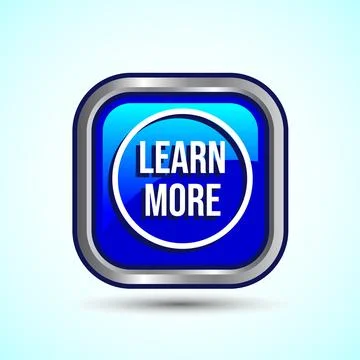 Learn More Icon Button Design Illustration Illustrazione stock