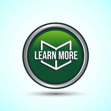 Learn More Icon Button Design Illustration Illustrazione stock