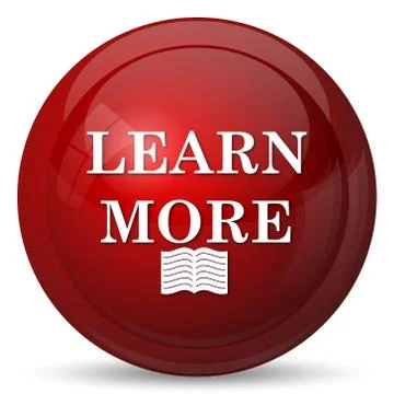 Learn more icon. Internet button on white background.. イラスト素材