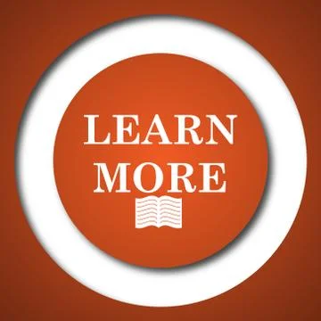 Learn more icon. Internet button on white background. . イラスト素材