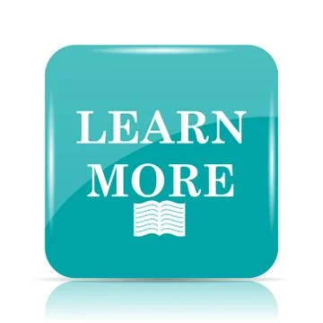 Learn more icon. Internet button on white background.. イラスト素材