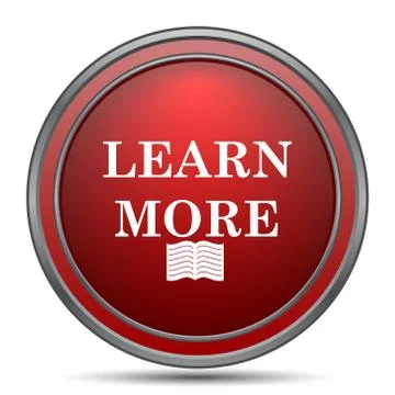 Learn more icon. Internet button on white background.. イラスト素材