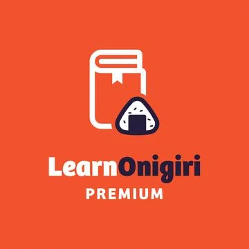 Learn Onigiri Logo Illustrazione stock