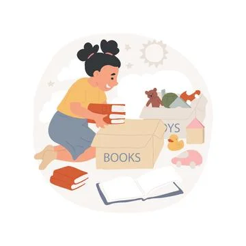 Learn to organize things isolated cartoon vector illustration. Stock Illustration