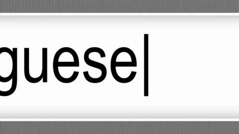 Learn Portuguese - Computer Generated Animated Search Button Stock-Footage 73577247