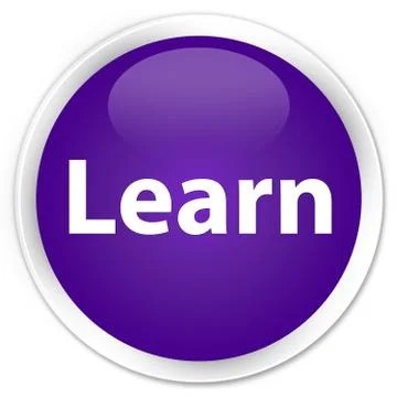 Learn premium purple round button イラスト素材