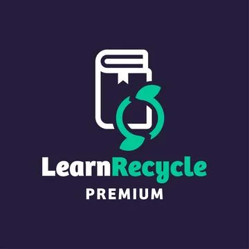 Learn Reclycle Logo Stock Illustration