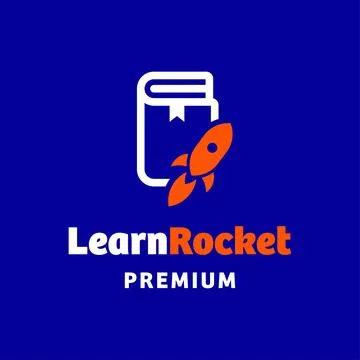 Learn Rocket Logo Stock Illustration