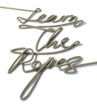 Learn the ropes rope Stock Illustration