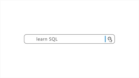 Learn SQL in Search Animation. Internet Browser Searching Stock Footage 272485172