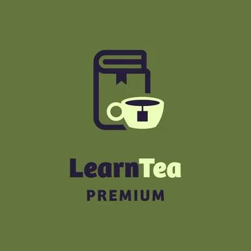 Learn Tea Logo Stock Illustration