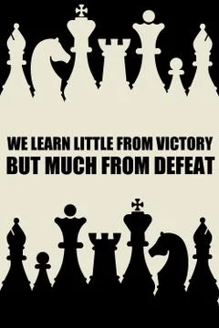 Learn victory defeat Stock Illustration