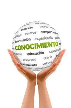 Learn word sphere (in spanish) Stock Illustration