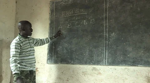 Learning ABC's Stock Footage 23088866