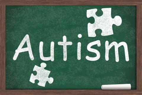 Learning about autism Stock Illustration