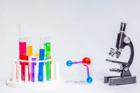 Learning about science in the lab Fotos de archivo