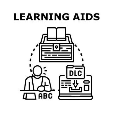 Learning aids assisting student development and education 스톡 일러스트