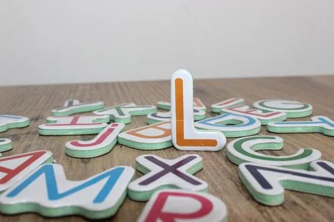 Learning Alphabets and Numbers Stock Photos