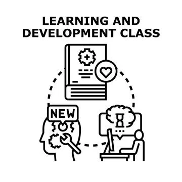 Learning and development class for professional growth イラスト素材