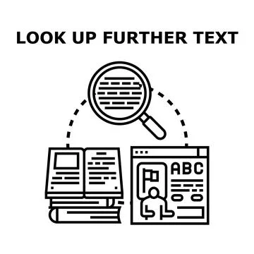 Learning and researching information using book and internet knowledge Stock Illustration