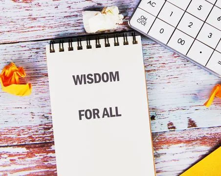 Learning and Sharing the Idea of Wisdom for All in an Educational Setting W.. Stock Photos